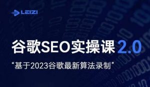 雷子·谷歌SEO 2.0实战课，独立站询盘自由必备，基于2023谷歌最新算法录制-学习笔记资源库