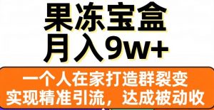 果冻宝盒,一个人在家打造群裂变,实现精准引流,达成被动收入,月入9w+-学习笔记资源库