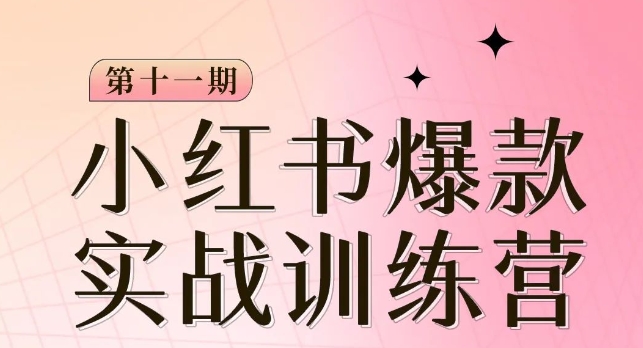 小红书博主爆款训练营第11期，手把手教你从0-1做小红书，从定位到起号到变现-学习笔记资源库