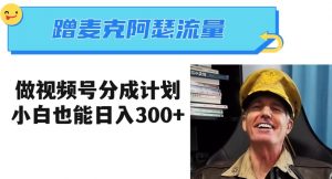 蹭麦克阿瑟热点,做视频号分成计划,小白三分钟一条日入300+【揭秘】-学习笔记资源库