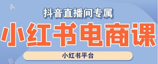 小红书电商高级运营课程，实操教学+案例分析-学习笔记资源库