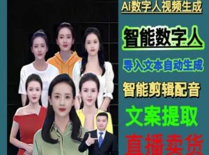伍老师Ai数字人快速剪辑制作以及变现视频课-学习笔记资源库