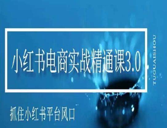 小红书电商实战精通课3.0，抓住小红书平台的风口，不错过有一个赚钱的机会-学习笔记资源库