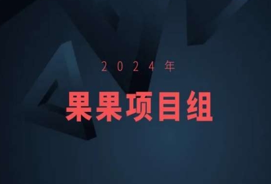 2024年果果项目组项目合集-果果最新项目-学习笔记资源库