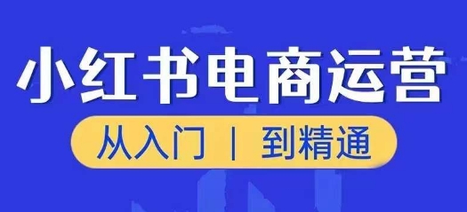 小红书电商运营课，从入门到精通，带你抓住又一个赚钱风口-学习笔记资源库