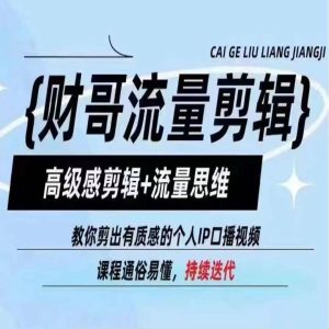 财哥流量剪辑,高级感剪辑+流量思维,教你剪出有质感的个人IP口播视频-学习笔记资源库