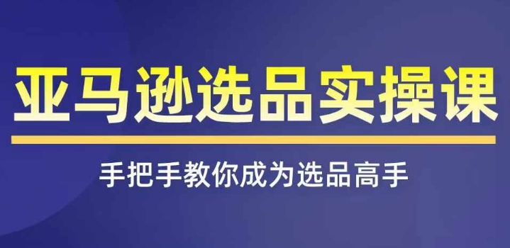 亚马逊选品实操课程，快速掌握亚马逊选品的技巧，覆盖亚马逊选品所有渠道-学习笔记资源库
