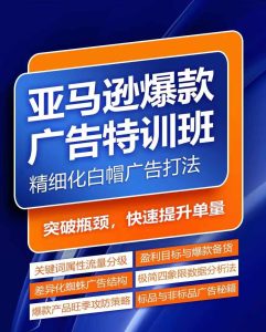 亚马逊爆款广告特训班，快速掌握亚马逊关键词库搭建方法，有效优化广告数据并提升旺季销量-学习笔记资源库
