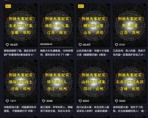 大案纪实解说课,2024年最新抖音大案教学教程-学习笔记资源库