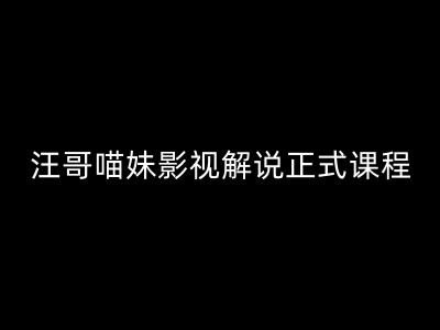 汪哥影视解说正式课程：剪映/PR教学/视解说剪辑5大黄金法则/全流程剪辑7把利器等等-学习笔记资源库