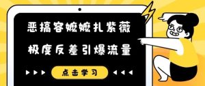 恶搞容嬷嬷扎紫薇短视频,极度反差引爆流量-学习笔记资源库