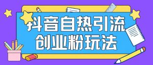 抖音引流创业粉自热玩法日引200+精准粉-学习笔记资源库