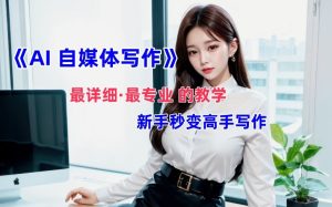 AI自媒体文章创作全网最详细教程,新手秒变写作高手,多方位发展-学习笔记资源库