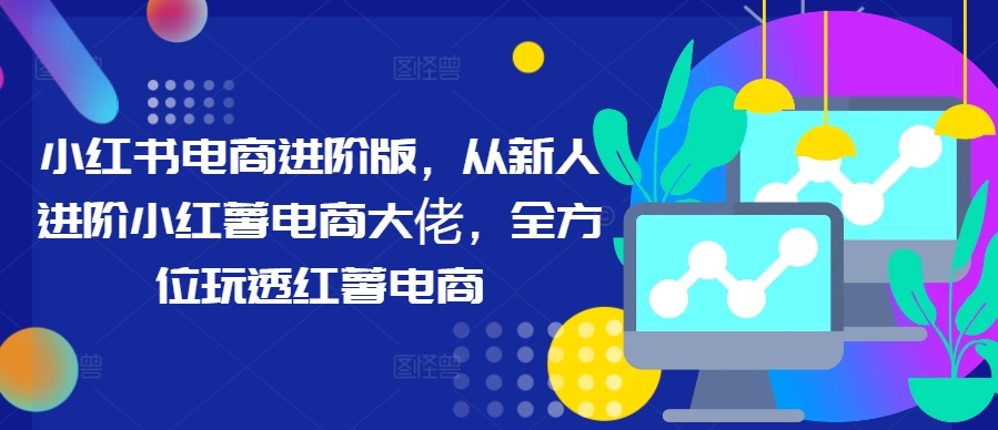 小红书电商进阶版，从新人进阶小红薯电商大佬，全方位玩透红薯电商-学习笔记资源库