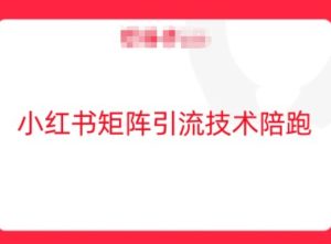 小红书矩阵引流技术,教大家玩转小红书流量-学习笔记资源库