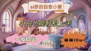ai原创治愈小屋,小白也能轻松上手,一发即火,篇篇10w+【揭秘】-学习笔记资源库