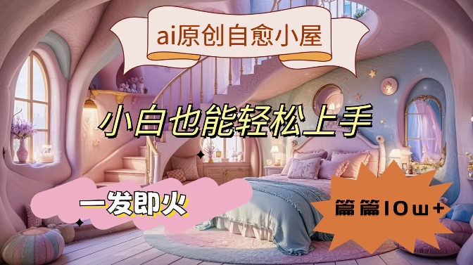 ai原创治愈小屋，小白也能轻松上手，一发即火，篇篇10w+【揭秘】-学习笔记资源库