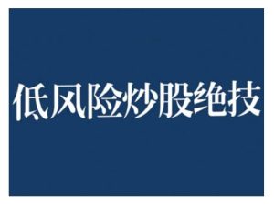 2024低风险股票实操营，低风险，高回报-学习笔记资源库