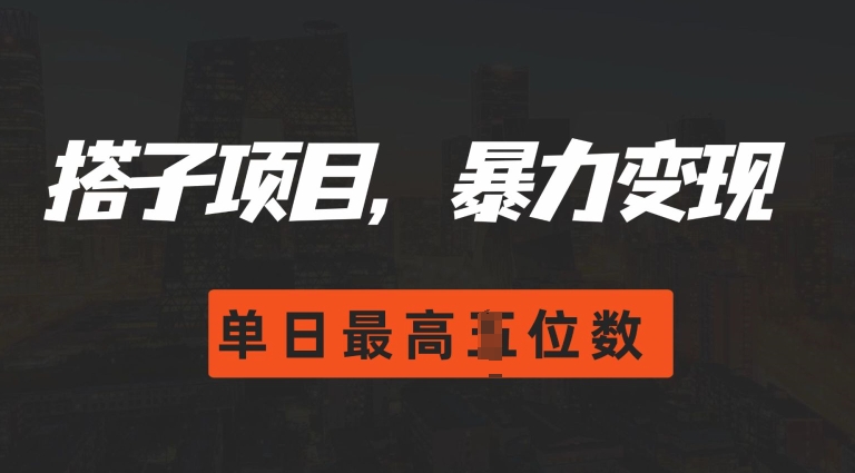 2024搭子玩法，0门槛，暴力变现，单日最高破四位数【揭秘】-学习笔记资源库