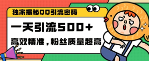 独家解密QQ里的引流密码,高效精准,实测单日加100+创业粉【揭秘】-学习笔记资源库