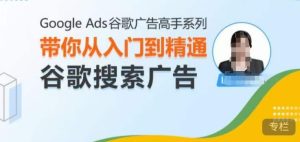 Google Ads谷歌广告高手 – 搜索广告,带你从入门到精通谷歌搜索广告-学习笔记资源库