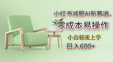 小红书减肥AI新赛道，零成本易操作，日入多张，小白轻松上手【揭秘】-学习笔记资源库