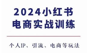 2024小红书电商3.0实战训练,包含个人IP、引流、电商等玩法-学习笔记资源库