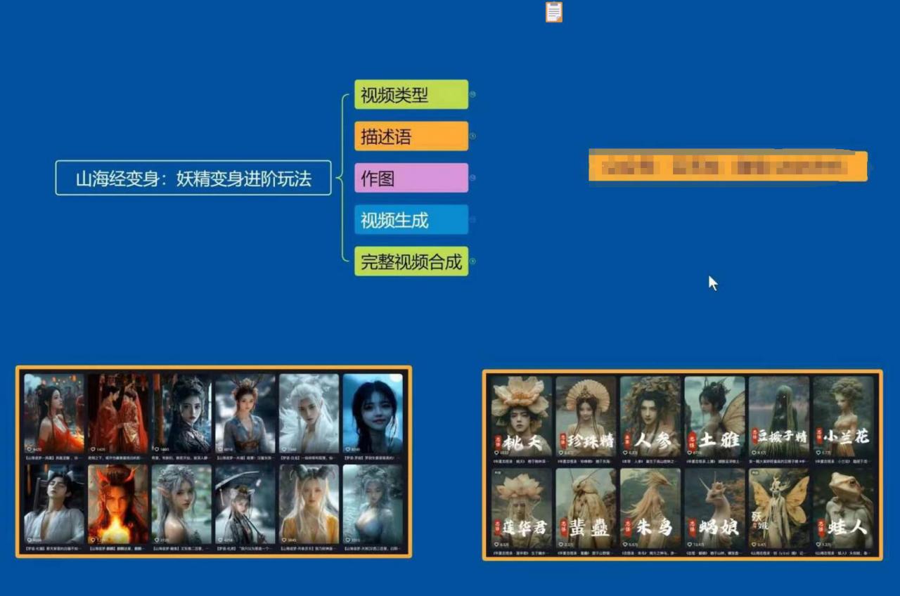 云天AI山海经变身视频教程，妖精变身进阶保姆级教学-学习笔记资源库