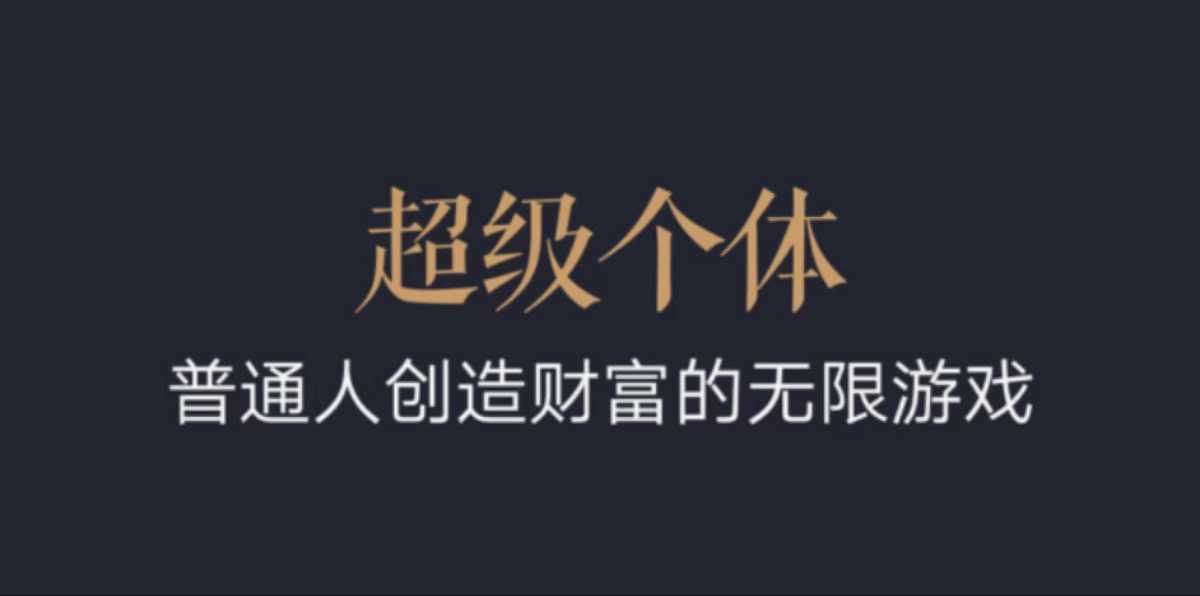 超级个体：2024-2025翻盘指南，普通人创造财富的无限游戏-学习笔记资源库