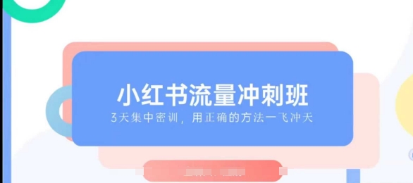 小红书流量冲刺班2025，最懂小红书的女人，快速教你2025年入局小红书-学习笔记资源库