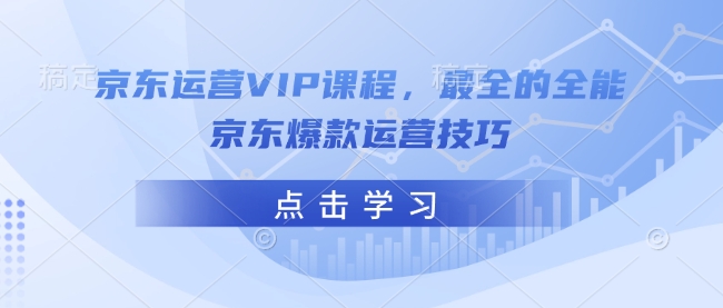 京东运营VIP课程，最全的全能京东爆款运营技巧-学习笔记资源库