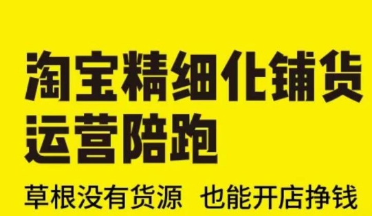 淘宝精细化铺货运营陪跑(部分更新至2025)，草根没有货源 也能开店挣钱-学习笔记资源库