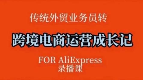 跨境电商速卖通运营课，​运营方法论+后台实操，逻辑清晰-学习笔记资源库