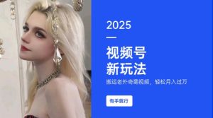 搬运老外奇葩视频,撸视频号分成计划收益,每天只需一小时,新手小白轻松月入过W-学习笔记资源库