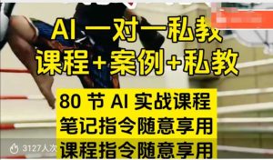 AI指令实战课,课程+案例,80节AI实战课程,笔记指令随意享用,课程指令随意享用-学习笔记资源库