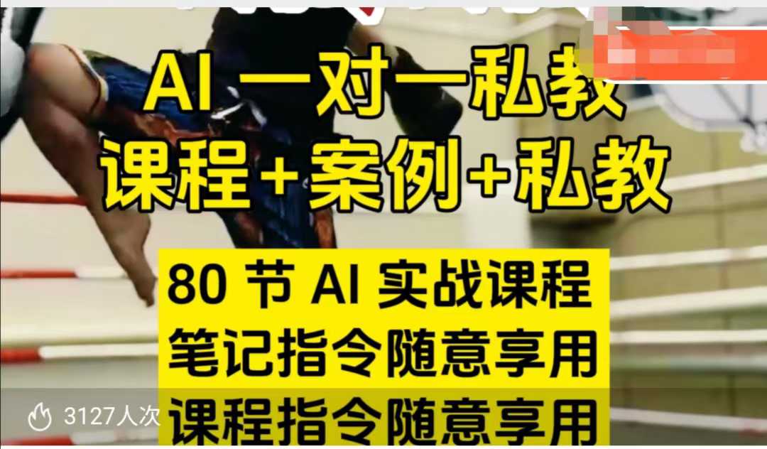 AI指令实战课，课程+案例，80节AI实战课程，笔记指令随意享用，课程指令随意享用-学习笔记资源库