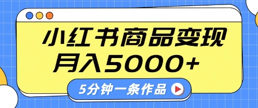 小红书字幕作品玩法，商单变现月入5k+，5分钟一条作品-学习笔记资源库