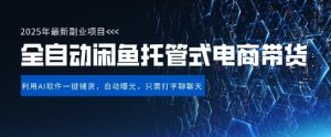 【闲鱼全自动电商带货】三年磨一剑,一朝露锋芒,长期稳定项目,单日稳定变现5张【揭秘】-学习笔记资源库