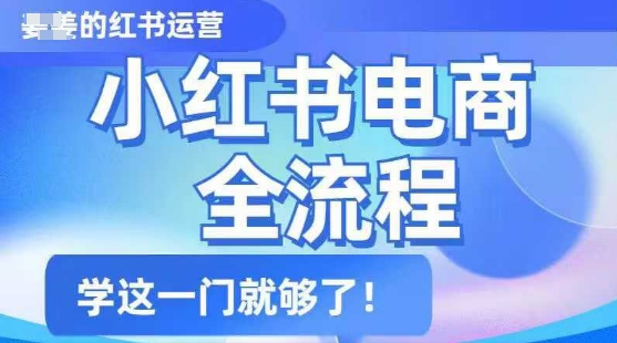 小红书电商全流程，精简易懂，从入门到精通，学这一门就够了-学习笔记资源库