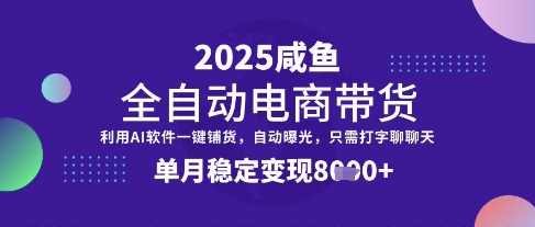 全网首发【闲鱼全自动电商带货】三年磨一剑，一朝露锋芒，单月稳定变现8k+【揭秘】-学习笔记资源库