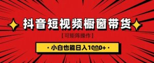 抖音短视频食品橱窗带货,小白轻松上手日入1k+【揭秘】-学习笔记资源库