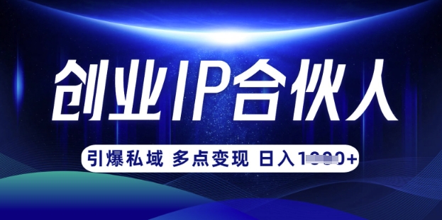 云帆·创业ip合伙人打造3.0，从0到1教你做网创，实现月入过W-学习笔记资源库