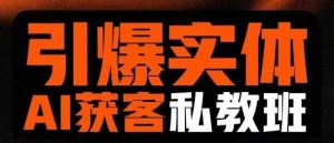 引爆实体AI模板引流私教班,从0~1讲透实体短视频获客-学习笔记资源库