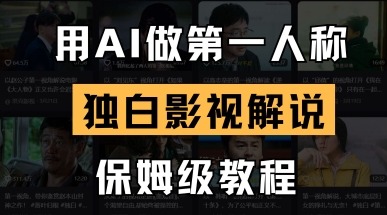 用AI做第一人称独白影视解说，手把手教学，保姆级教程-学习笔记资源库