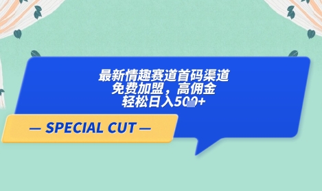 【轻云】最新情趣赛道首码渠道，免费加盟，高佣金，轻松日入5张+-学习笔记资源库