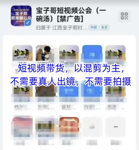 宝子哥头部团队短视频带货，以混剪为主，不需要真人出镜，不需要拍摄-学习笔记资源库