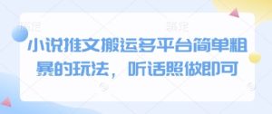 小说推文搬运多平台简单粗暴的玩法,听话照做即可-学习笔记资源库