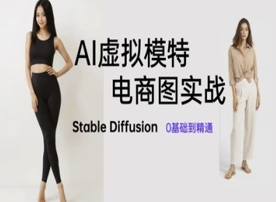 AI虚拟模特电商图实战，AI绘画Stable Diffusion 0基础到精通-学习笔记资源库