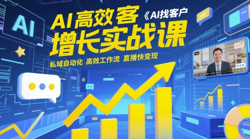 AI高效获客增长实战课，​AI找客户 私域自动化 高效工作流 直播快变现-学习笔记资源库