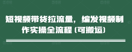 短视频带货拉流量，编发视频制作实操全流程(可搬运)-学习笔记资源库